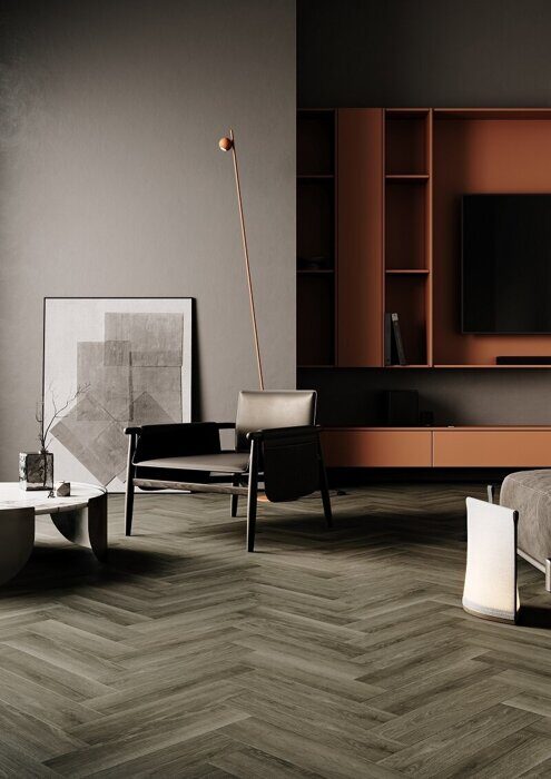 Herringbone Дуб Верде 44-3046-4 Fargo SPC замковая кварцвиниловая плитка