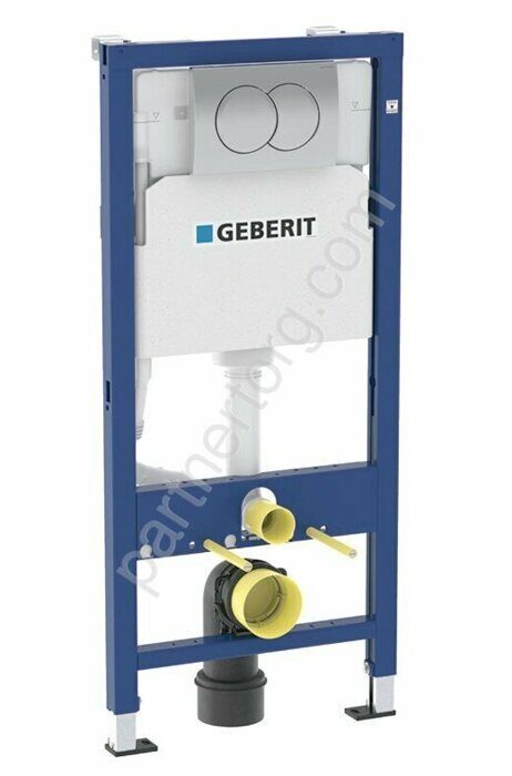 Geberit Duofix Delta 458.149.21.1 инсталляция для подвесного унитаза с клавишей Delta01, хром глянцевый