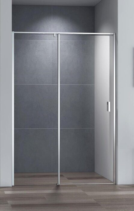 Cezares URBAN-B-12-140-C-CR душевая дверь распашная, 140х195 см, стекло прозрачное, профиль хром