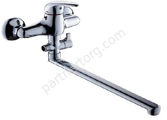 Basic смеситель для ванной с длинным поворотным изливом Gross Aqua 7237257С-35L(F)