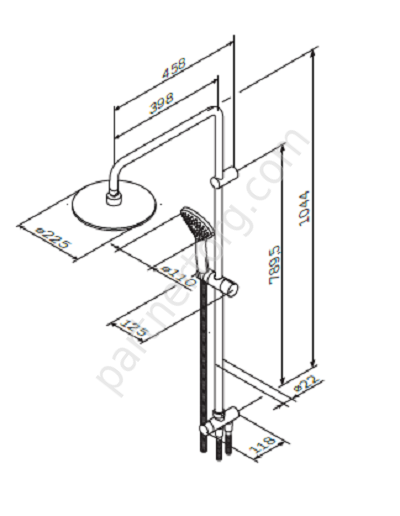0F0790000 Gem Am.Pm ShowerSpot душевая система Распродажа