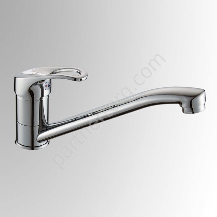 Б 21 смеситель для умывальника с длинным изливом, одноручный Славен