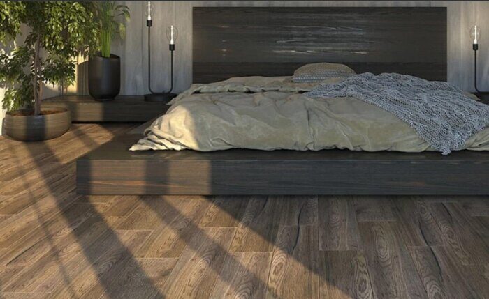 Ванкувер коричневый керамогранит 60х15см  Березакерамика