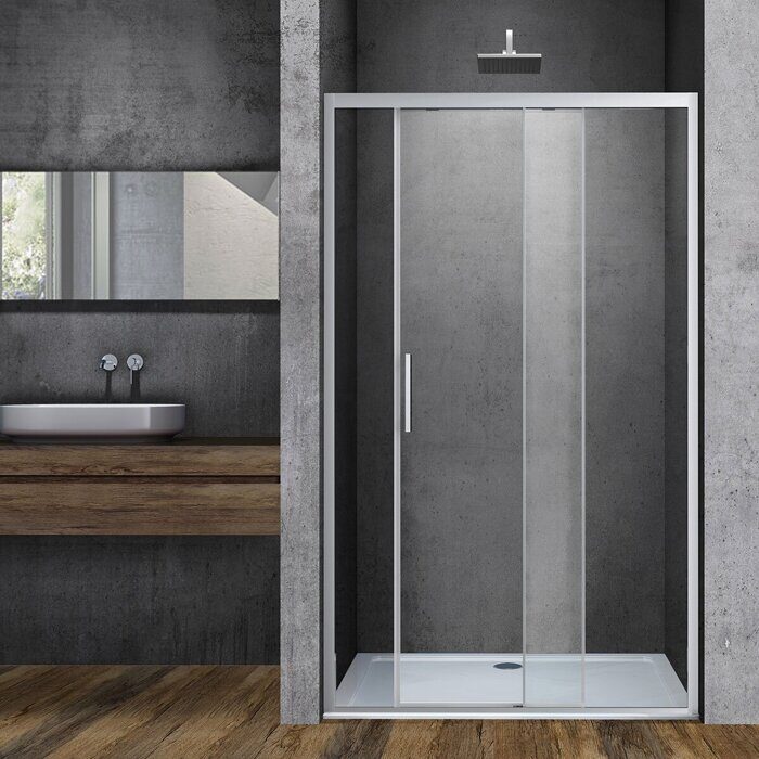 Vincea Soft VDS-3SO110CL, душевая дверь раздвижная, 110х195 см, стекло прозрачное, профиль хром