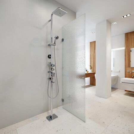 изображение открытой душевой зоны