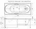 Dali акриловая ванна Aquanet 160х70см
