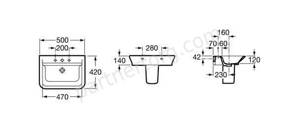 The Gap Roca раковина 50х47 см