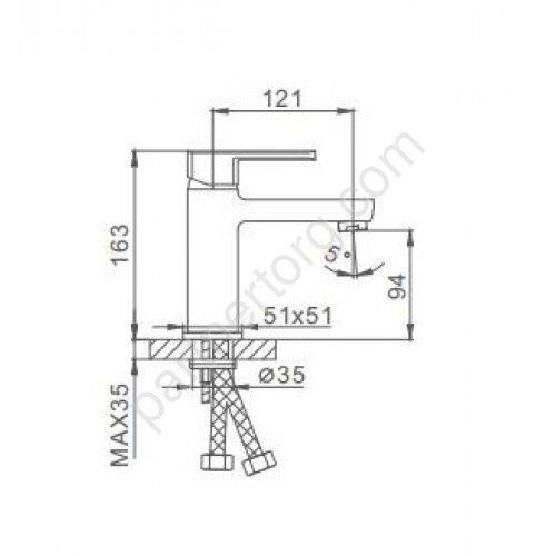 Frap F1073 смеситель для раковины хром