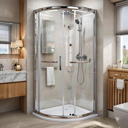 изображение душевой кабины в ванной комнате