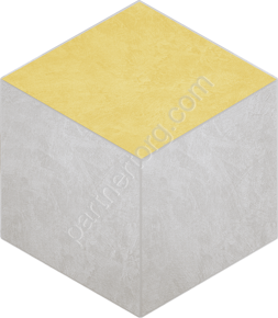 Spectrum Cube Yellow SR00/SR04 желтый неполированный керамогранит 25х29см Estima Мозаика