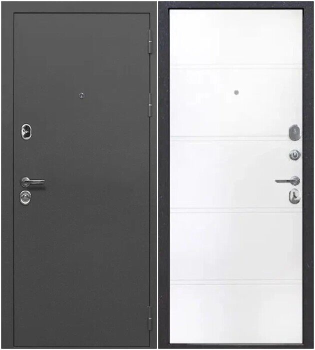 Серебро 9 см дверь входная Антик серебро, Эмалит белый New