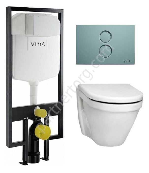 Vitra комплект инсталляция с унитазом безободковым S50, сидение с микролифтом