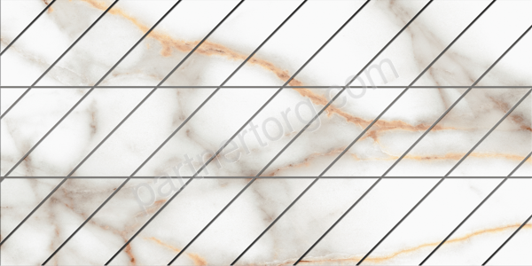 Supreme Corner Ferrum SM03 железо полированный керамогранит 30х60см Estima Фальшмозаика левый