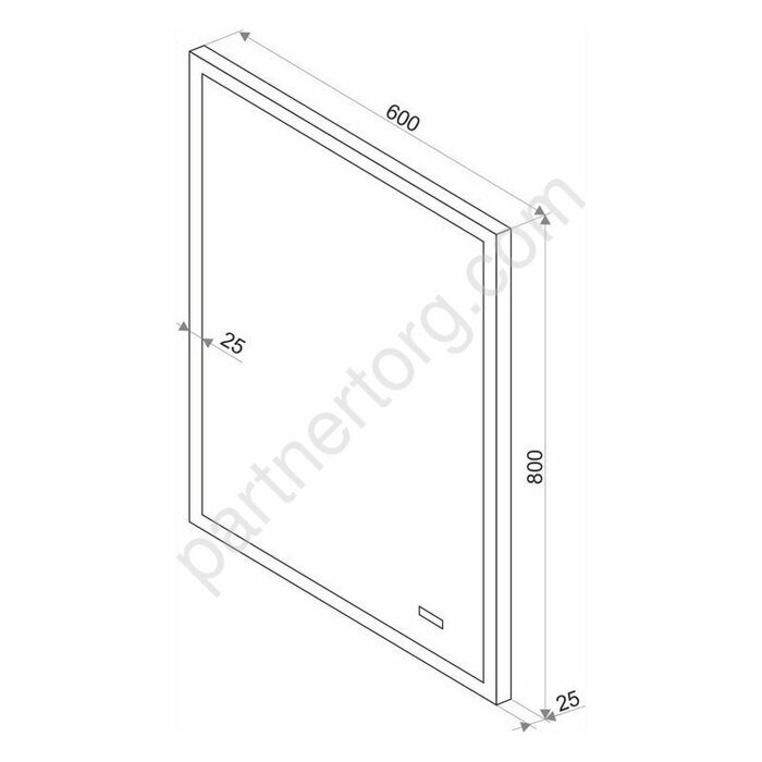 Sevilla Led ЗЛП73 Зеркало 600х800