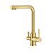 Raglo R81.61.03 смеситель для кухни с подключением к фильтру питьевой воды, сатин золотой