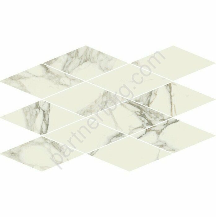 Charme Deluxe Floor Project глянцевая мозаичная плитка белая Italon 28x48см