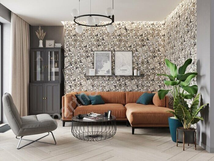 Classic Wood Hexagon Light grey CW01 светло-серый неполированный керамогранит 25х29см Estima Мозаика