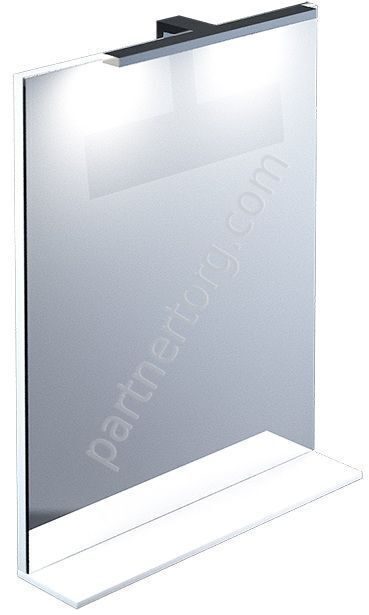 Кусто зеркало для ванной комнаты 55 см с LED подсветкой Иддис