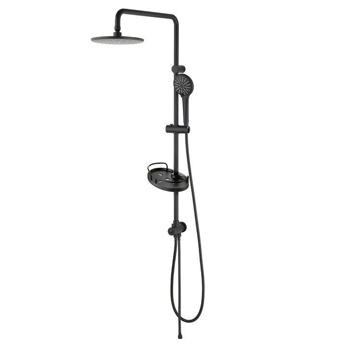 Bronx LM3788BL, душевая система для ванны и душа без смесителя, черный Lemark