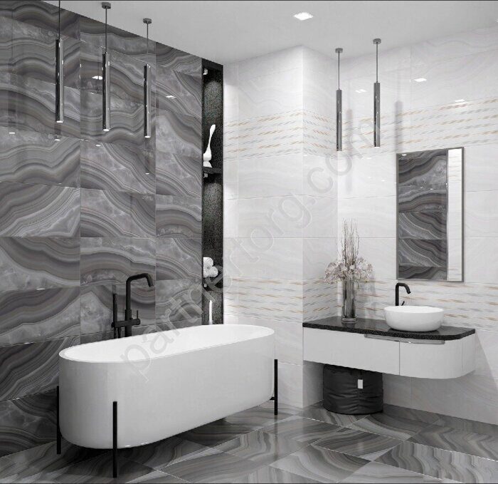 Acate Grey напольная плитка серая матовая 42х42см Azori