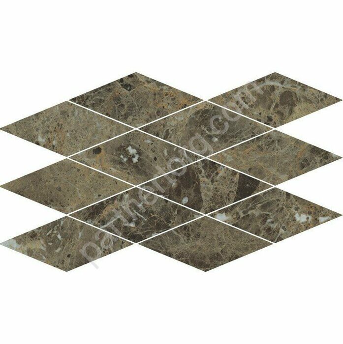 Charme Deluxe Floor Project глянцевая мозаичная плитка темно-коричневая Italon 28x48см