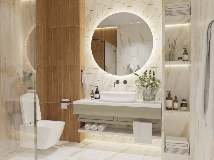 Calacatta Royal Style настенная плитка белая матовая sugar-эффект осколки 31х63см Azori