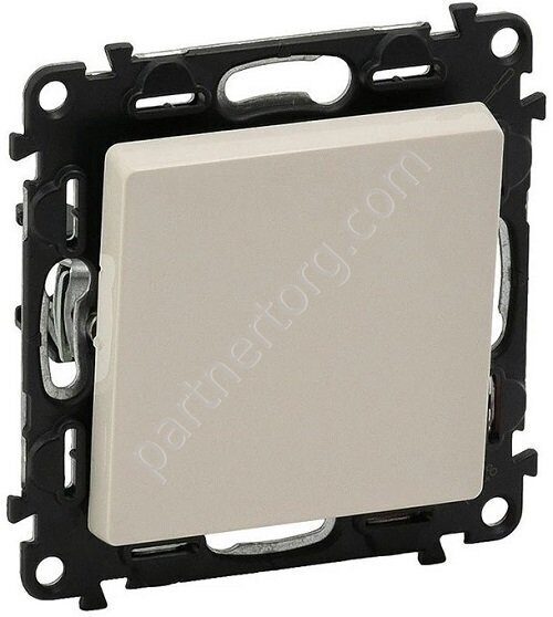 Legrand Valena Life переключатель промежуточный 10АX 250В, винтовые зажимы, с лицевой панелью, цвет слоновая кость
