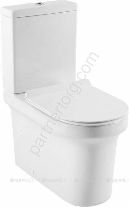 Rimless Nova-C1 BL-101N-TPT-A безободковый напольный унитаз с сидением Soft Close Aquanet