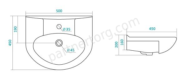 Канны 50.11 белая напольная тумба для ванной комнаты Onika с умывальником Канны 50