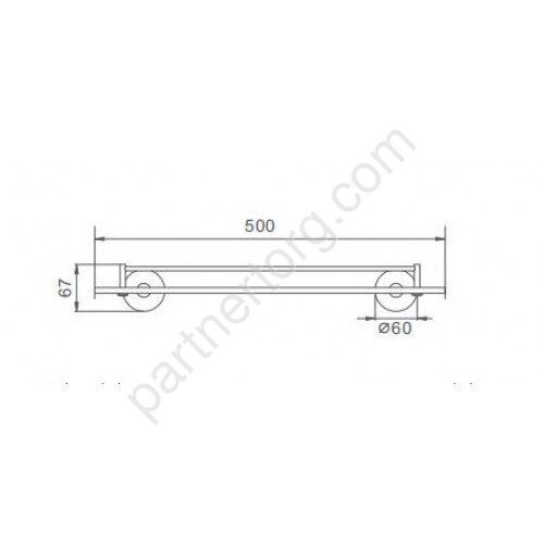 Frap F30107 стеклянная полка для ванной сатин