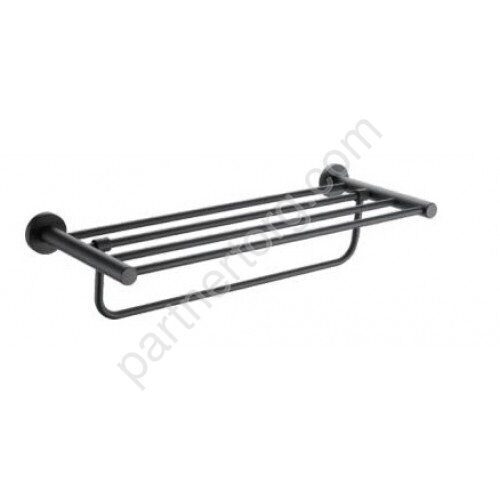 Frap F30224 полка для полотенец черный