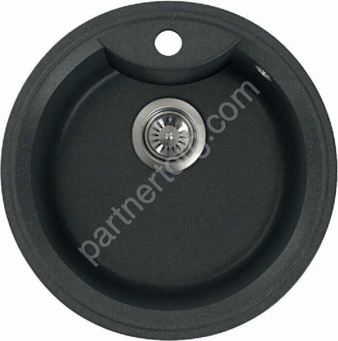 Fostogran Флора, 500х500 кварцевая кухонная мойка, цвет искристый бетон