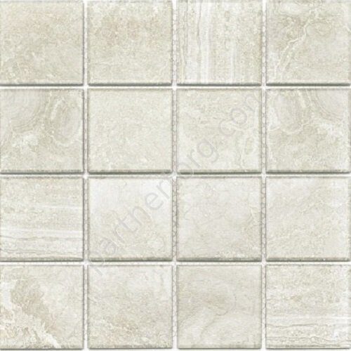 Бежево-серая крупная керамогранитная мозаика Porcelain series PR7373-37