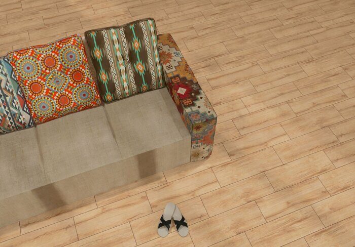 Хива медовый матовый карвинг керамогранит 20x60см Global Tile