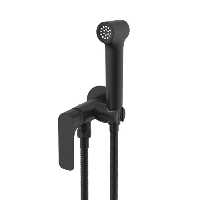 Raglo R03.52.06 смеситель с гигиеническим душем встраиваемый, черный