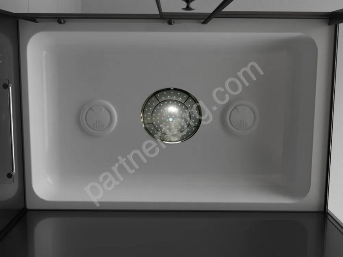 ODA-8801 Р душевая кабина прямоугольная 120х80, матовое стекло, низкий поддон