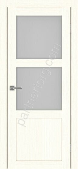 Турин 530.221 межкомнатная дверь ясень светлый со стеклом мателюкс