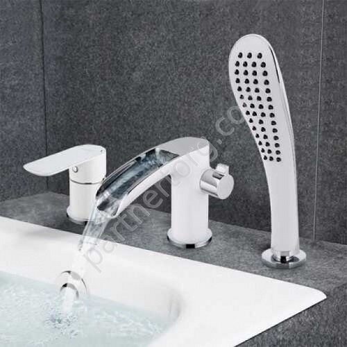 Noar Gappo G1148-8 смеситель на борт ванны белый хром