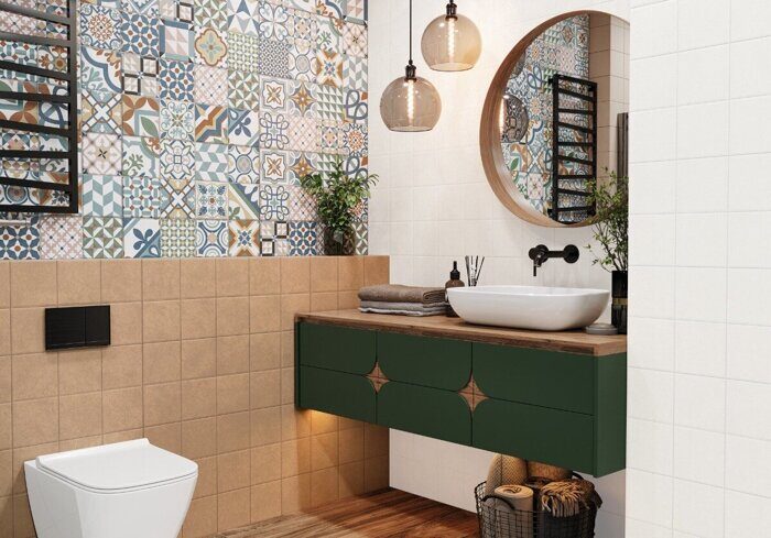 Design Art Ivory New Trend настенная плитка белая матовая квадрат 30х60 см