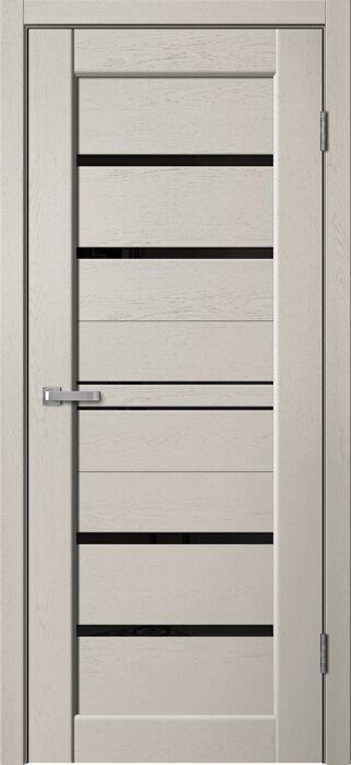 ST02 Skin Doors FlyDoors дверь межкомнатная Cappuccino soft чёрное стекло