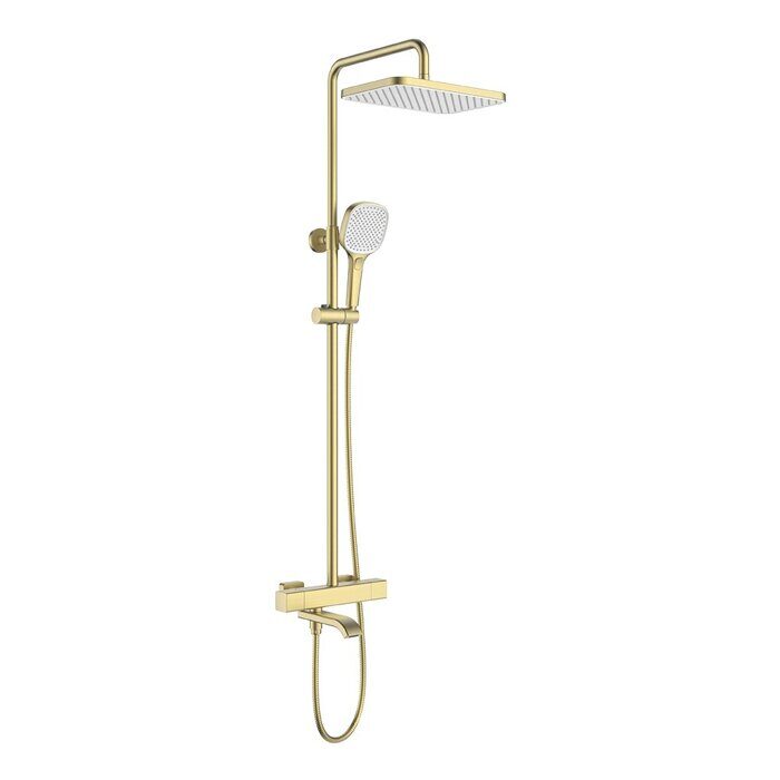 Raglo R22.26.03 Душевая система с термостатом, сатин золотой