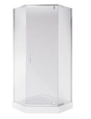 Niagara Eco NG-009-14D 90х90х195см душевое ограждение, поддон  13см,  хром, прозрачное стекло