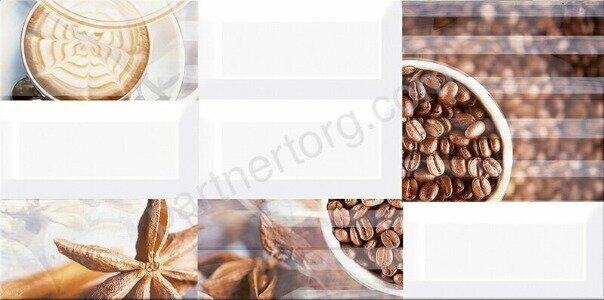Vogue Вог Арабика декор мультиколор глянцевый 20х40см Azori