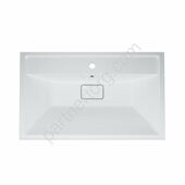 M50AWPX0801WG INSPIRE V2.0, раковина мебельная , искусственный мрамор, со сливом-переливом, 80 см