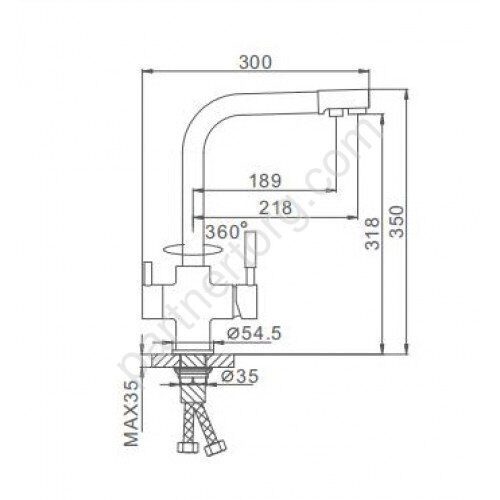Frap F4352-4 смеситель для кухни бронза