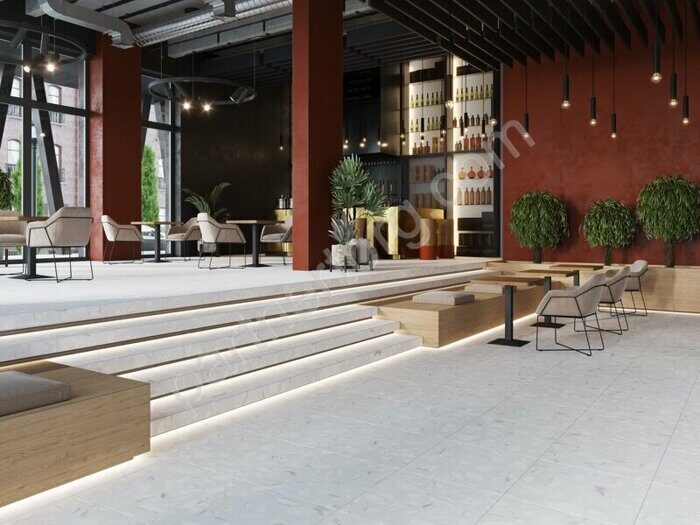 Arti Grey AT01 серый неполированный керамогранит 30х60см Estima Ступень