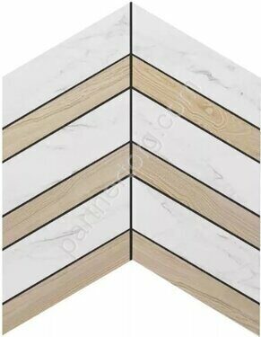Selection Chevron Pine SM01/SI03 сосна неполированный керамогранит 29х38см Estima Мозаика