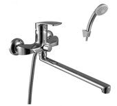 Plus Shape LM1751C смеситель для ванны и душа с плоским изливом, хром Lemark