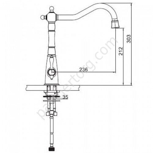 Gappo G4391-4 смеситель для кухни бронза