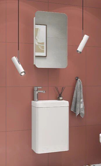 Bio 40 Velvex подвесной шкаф - зеркало для ванной комнаты